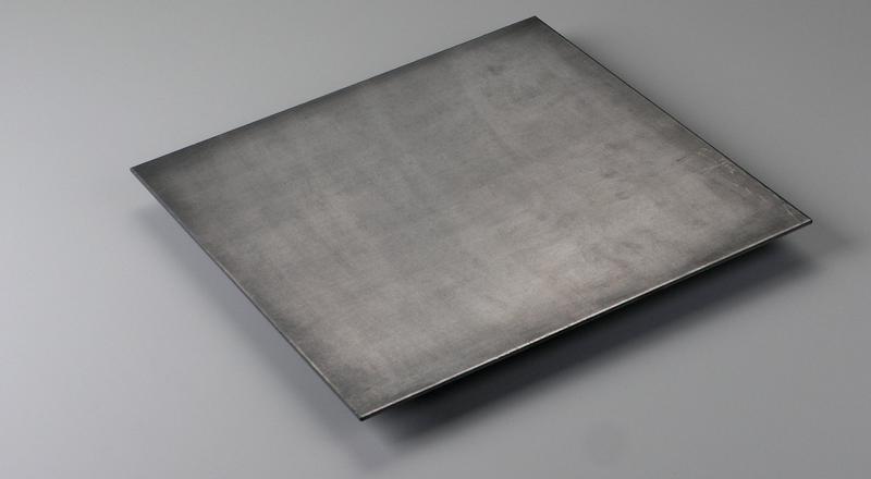 blackened steel plate